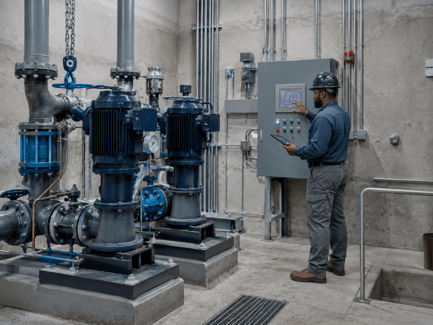 Lift station managers and pump system support